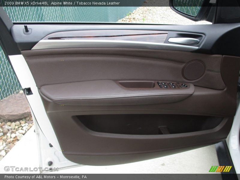 Alpine White / Tobacco Nevada Leather 2009 BMW X5 xDrive48i