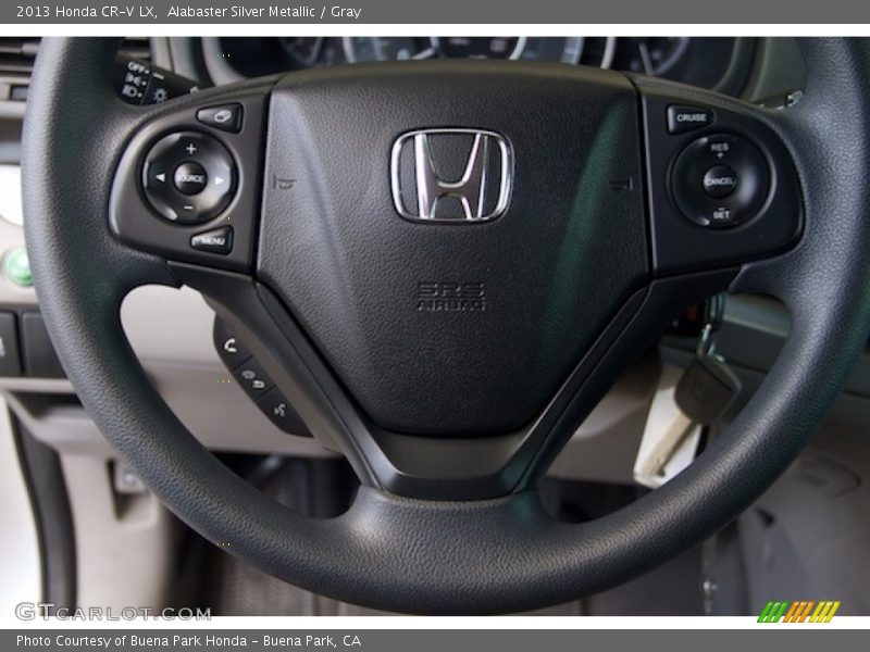 Alabaster Silver Metallic / Gray 2013 Honda CR-V LX