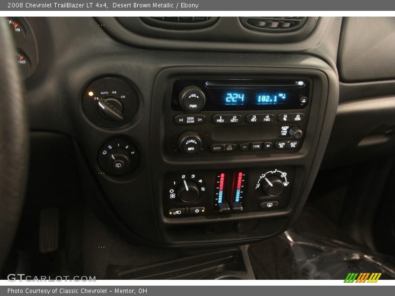 Desert Brown Metallic / Ebony 2008 Chevrolet TrailBlazer LT 4x4