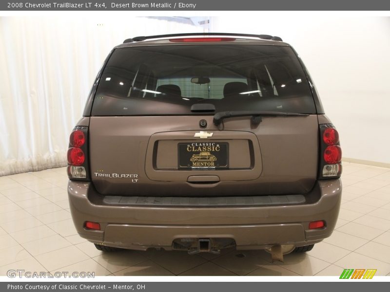 Desert Brown Metallic / Ebony 2008 Chevrolet TrailBlazer LT 4x4