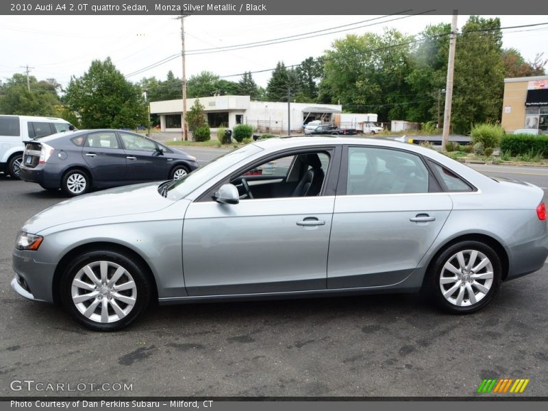 Monza Silver Metallic / Black 2010 Audi A4 2.0T quattro Sedan