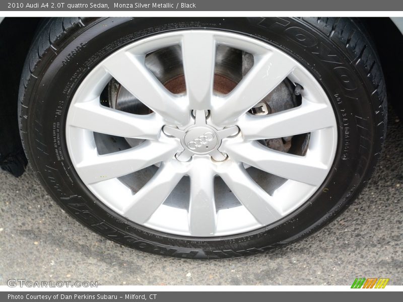 Monza Silver Metallic / Black 2010 Audi A4 2.0T quattro Sedan