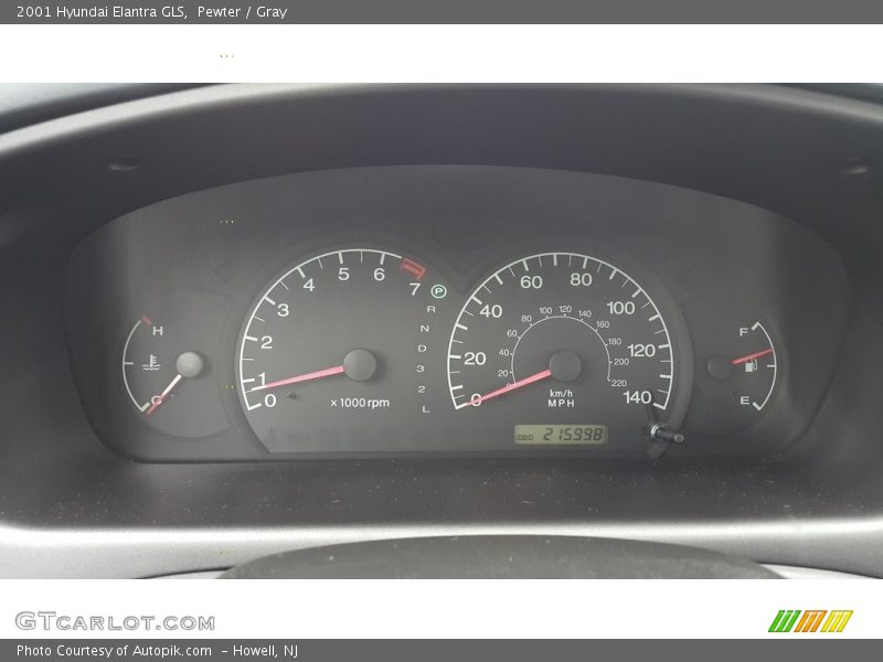 Pewter / Gray 2001 Hyundai Elantra GLS