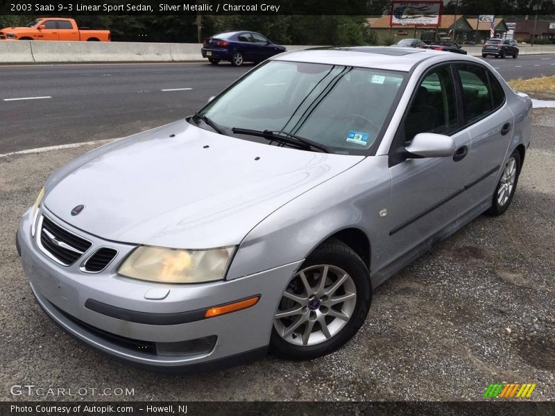 Silver Metallic / Charcoal Grey 2003 Saab 9-3 Linear Sport Sedan