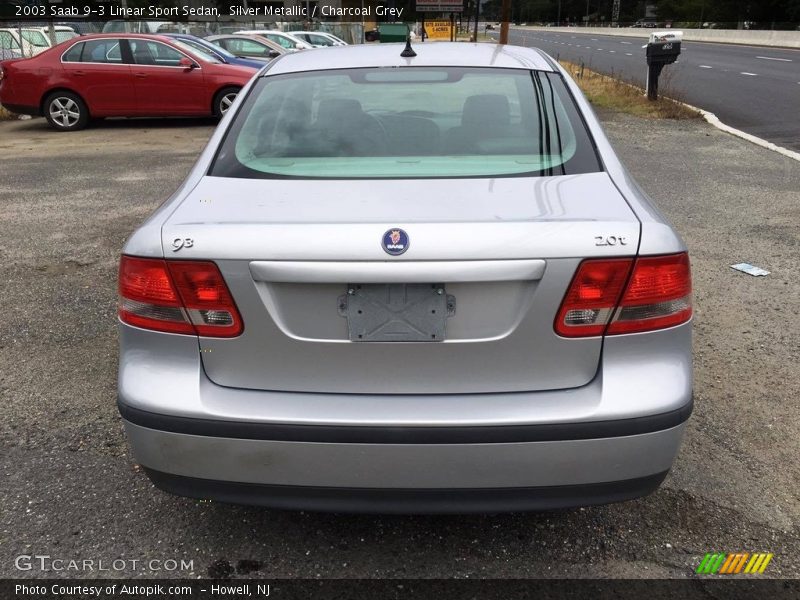 Silver Metallic / Charcoal Grey 2003 Saab 9-3 Linear Sport Sedan