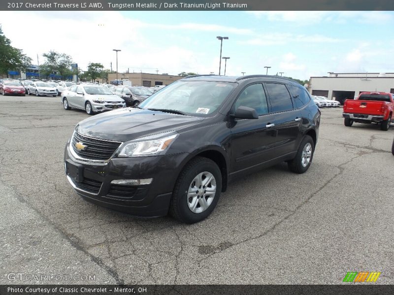 Tungsten Metallic / Dark Titanium/Light Titanium 2017 Chevrolet Traverse LS AWD