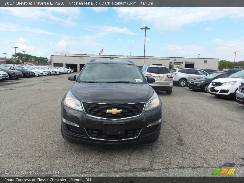 Tungsten Metallic / Dark Titanium/Light Titanium 2017 Chevrolet Traverse LS AWD