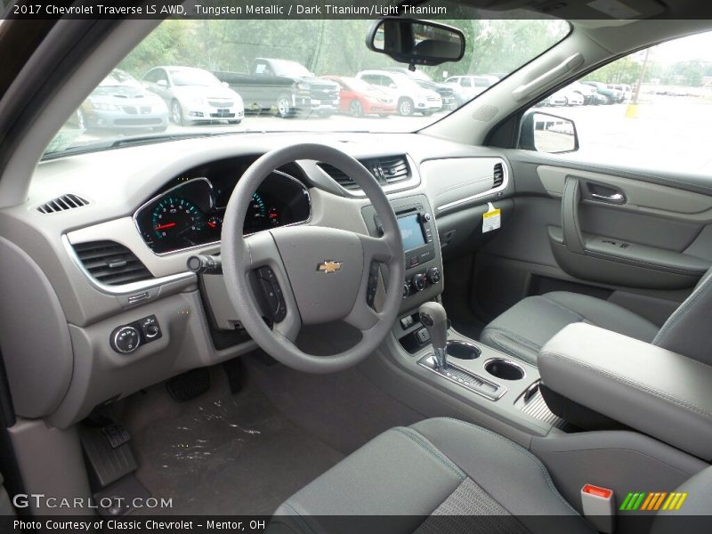 Tungsten Metallic / Dark Titanium/Light Titanium 2017 Chevrolet Traverse LS AWD