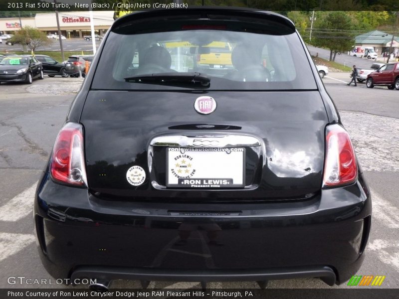 Nero (Black) / Grigio/Nero (Gray/Black) 2013 Fiat 500 Turbo