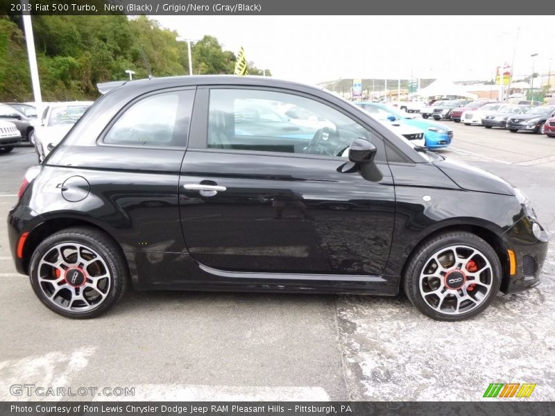 Nero (Black) / Grigio/Nero (Gray/Black) 2013 Fiat 500 Turbo
