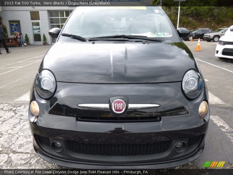 Nero (Black) / Grigio/Nero (Gray/Black) 2013 Fiat 500 Turbo