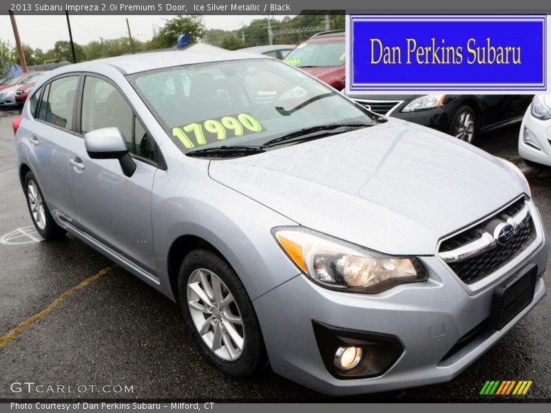 Ice Silver Metallic / Black 2013 Subaru Impreza 2.0i Premium 5 Door