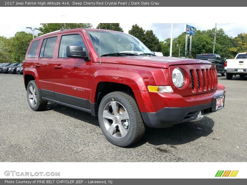Deep Cherry Red Crystal Pearl / Dark Slate Gray 2017 Jeep Patriot High Altitude 4x4