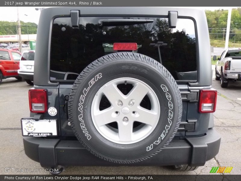 Rhino / Black 2017 Jeep Wrangler Unlimited Sport 4x4