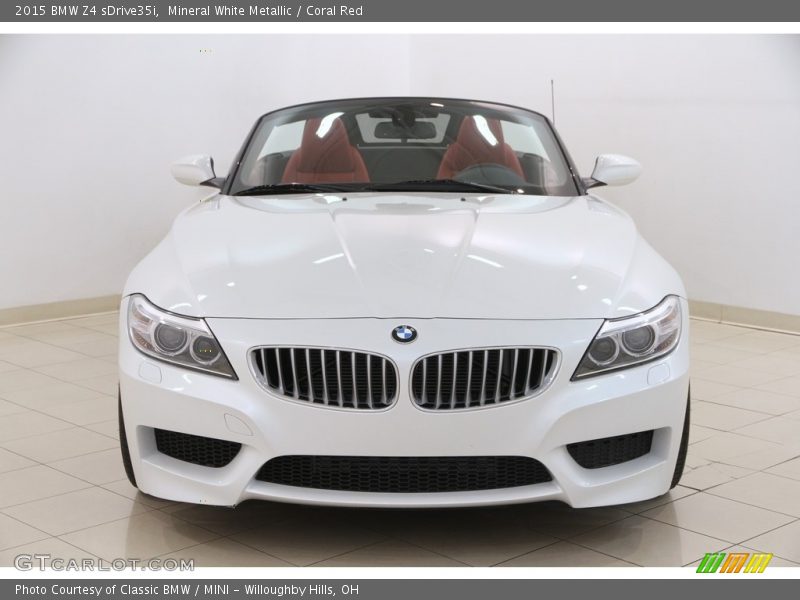 Mineral White Metallic / Coral Red 2015 BMW Z4 sDrive35i