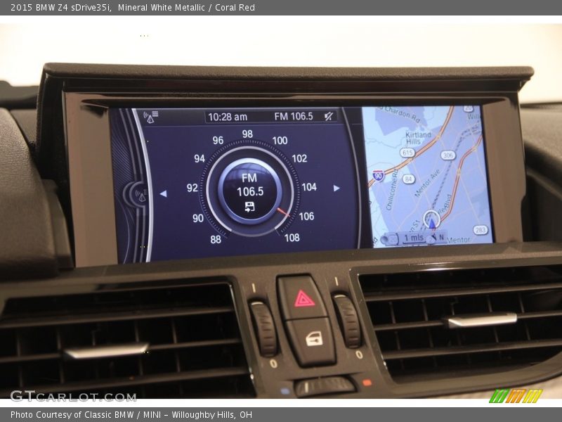 Mineral White Metallic / Coral Red 2015 BMW Z4 sDrive35i