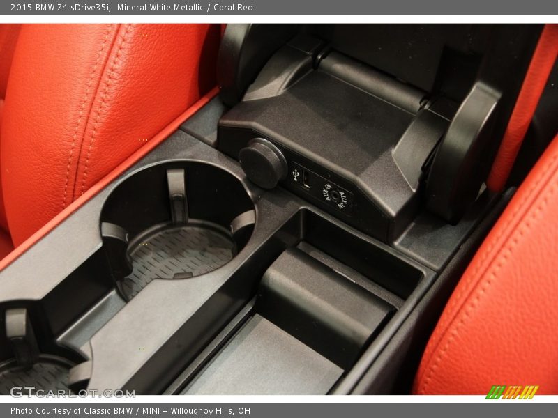 Mineral White Metallic / Coral Red 2015 BMW Z4 sDrive35i