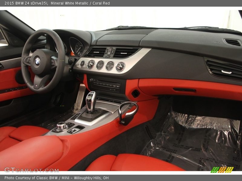 Mineral White Metallic / Coral Red 2015 BMW Z4 sDrive35i