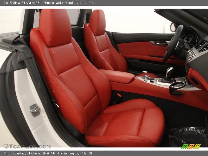 Mineral White Metallic / Coral Red 2015 BMW Z4 sDrive35i