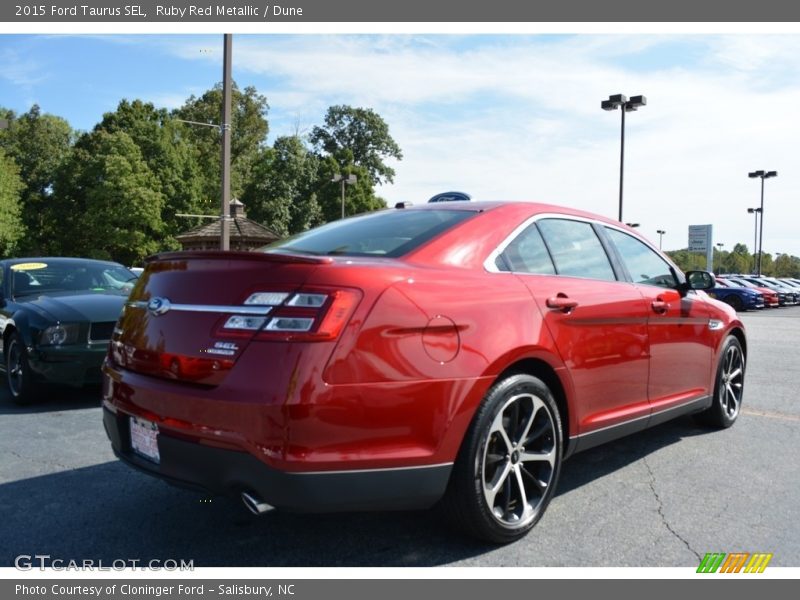 Ruby Red Metallic / Dune 2015 Ford Taurus SEL