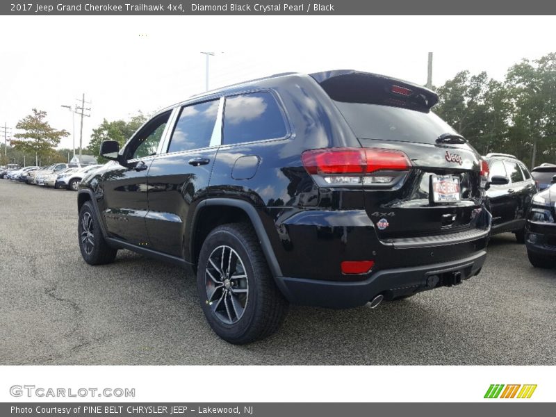Diamond Black Crystal Pearl / Black 2017 Jeep Grand Cherokee Trailhawk 4x4