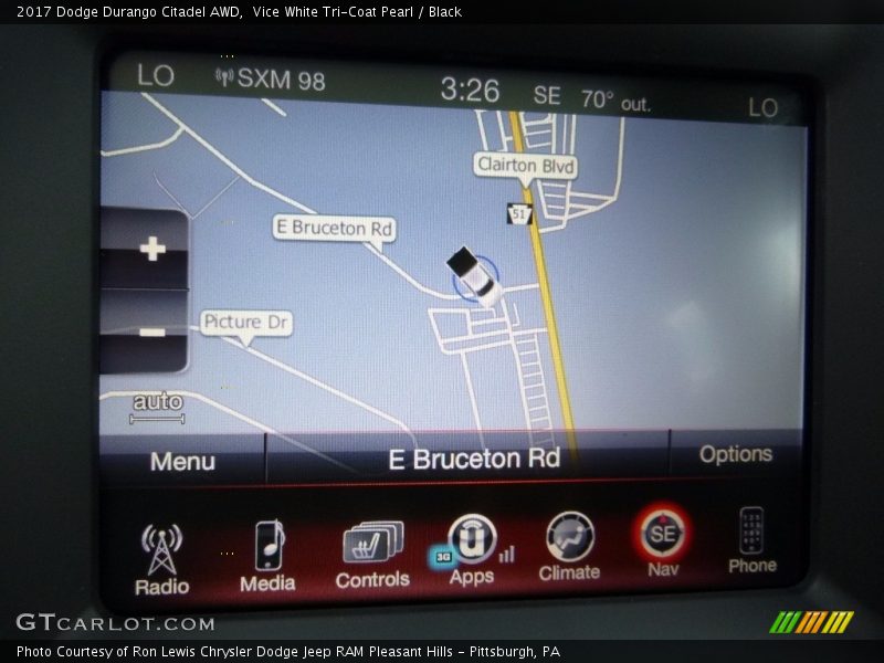 Navigation of 2017 Durango Citadel AWD
