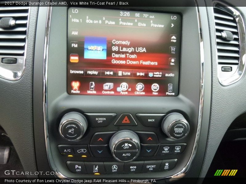 Controls of 2017 Durango Citadel AWD
