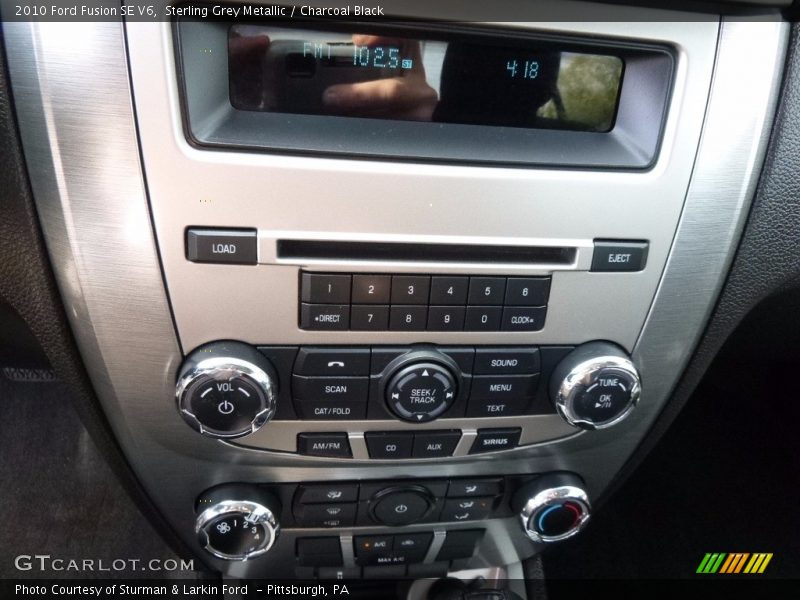 Sterling Grey Metallic / Charcoal Black 2010 Ford Fusion SE V6