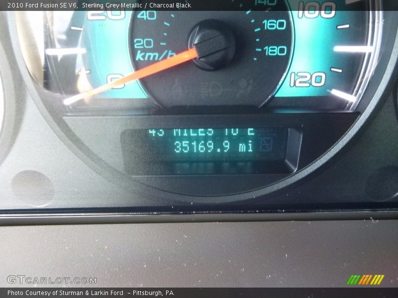 Sterling Grey Metallic / Charcoal Black 2010 Ford Fusion SE V6