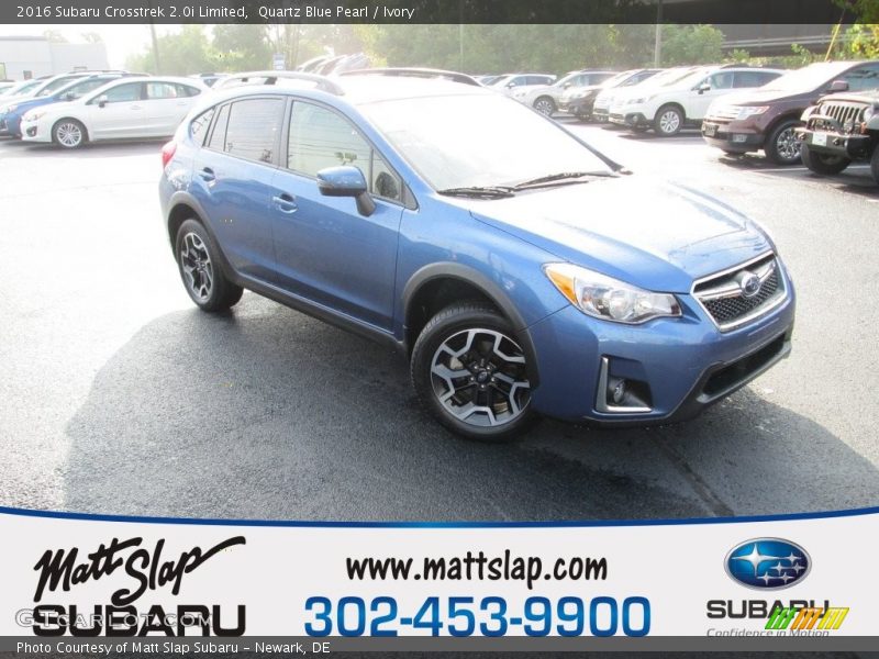 Quartz Blue Pearl / Ivory 2016 Subaru Crosstrek 2.0i Limited