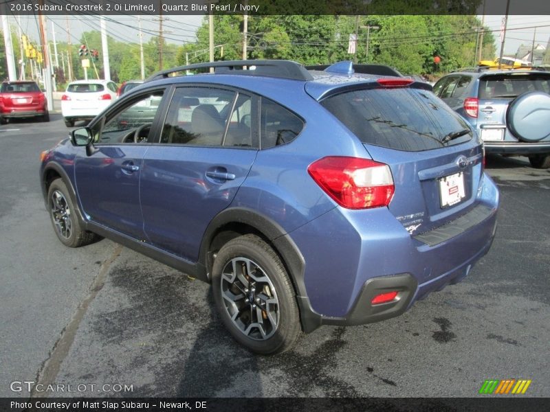 Quartz Blue Pearl / Ivory 2016 Subaru Crosstrek 2.0i Limited