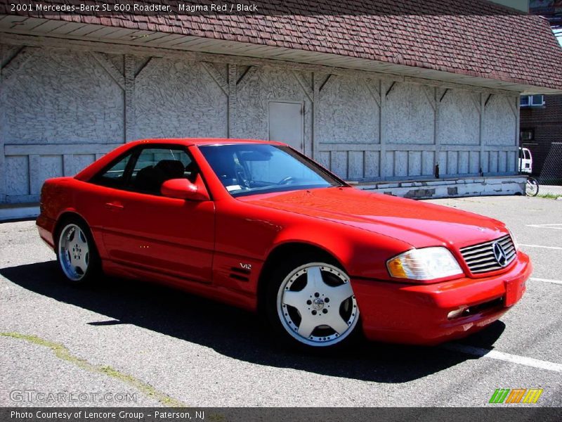 Magma Red / Black 2001 Mercedes-Benz SL 600 Roadster