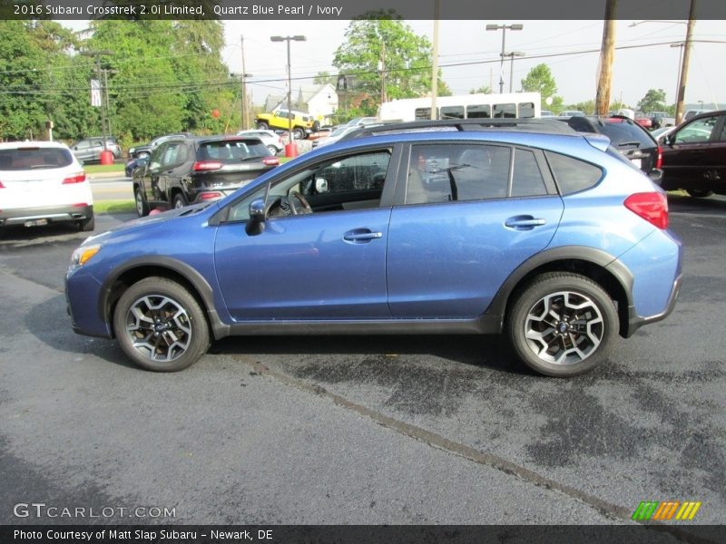 Quartz Blue Pearl / Ivory 2016 Subaru Crosstrek 2.0i Limited