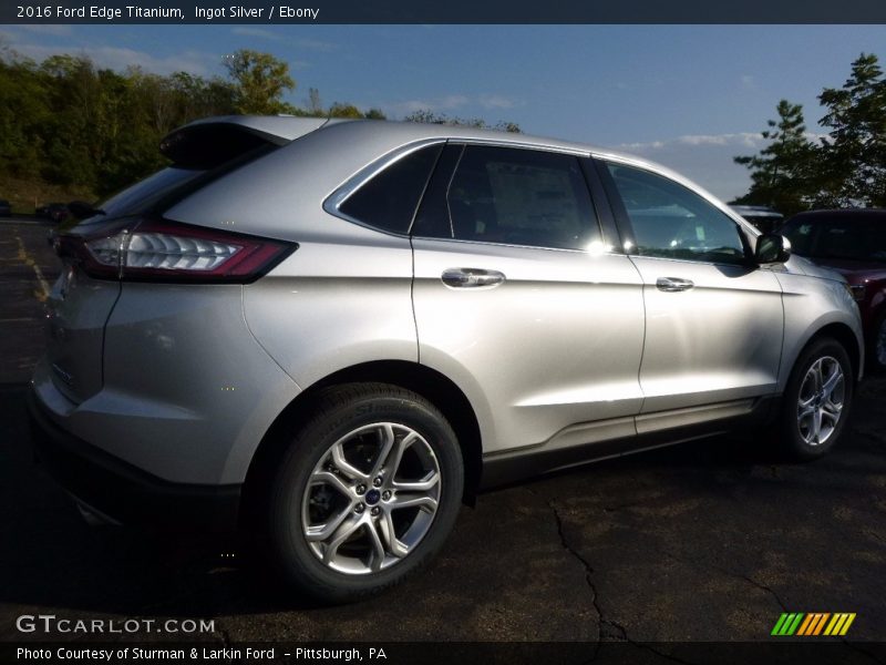 Ingot Silver / Ebony 2016 Ford Edge Titanium