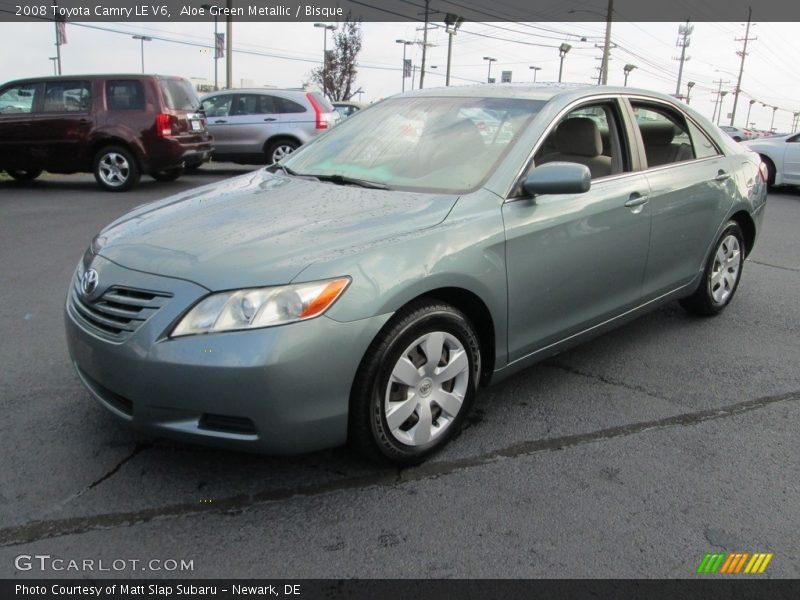 Aloe Green Metallic / Bisque 2008 Toyota Camry LE V6