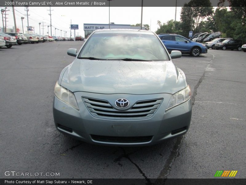 Aloe Green Metallic / Bisque 2008 Toyota Camry LE V6