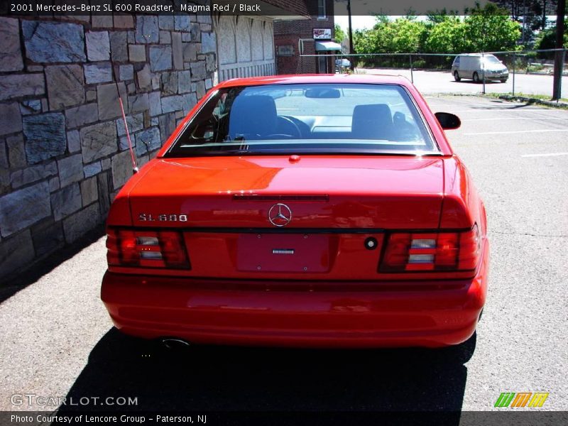 Magma Red / Black 2001 Mercedes-Benz SL 600 Roadster