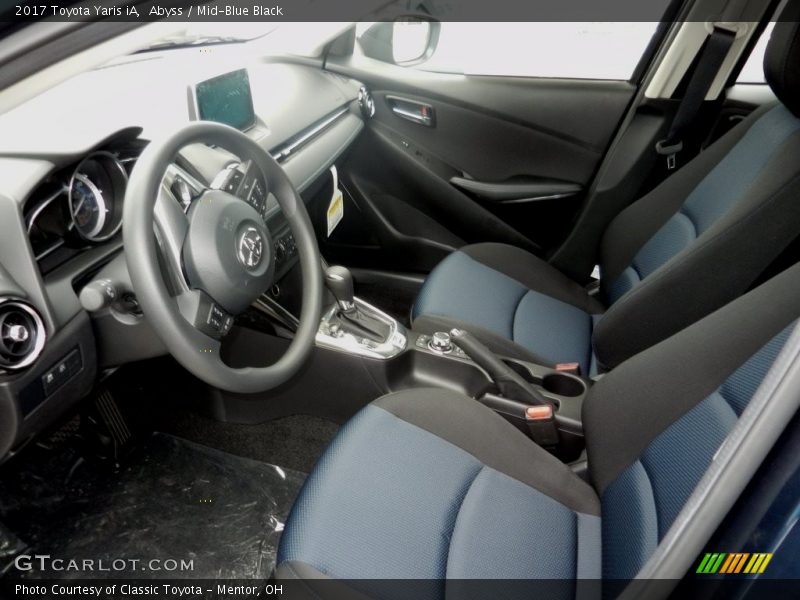  2017 Yaris iA  Mid-Blue Black Interior