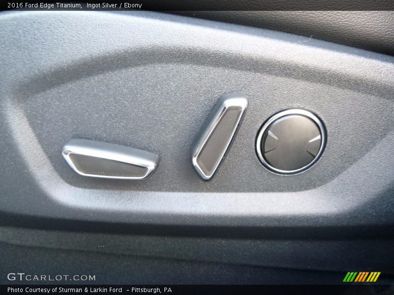 Ingot Silver / Ebony 2016 Ford Edge Titanium