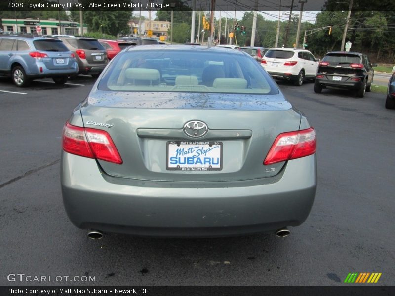 Aloe Green Metallic / Bisque 2008 Toyota Camry LE V6