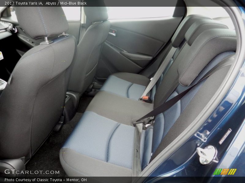 Rear Seat of 2017 Yaris iA 