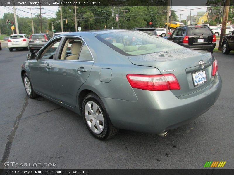 Aloe Green Metallic / Bisque 2008 Toyota Camry LE V6