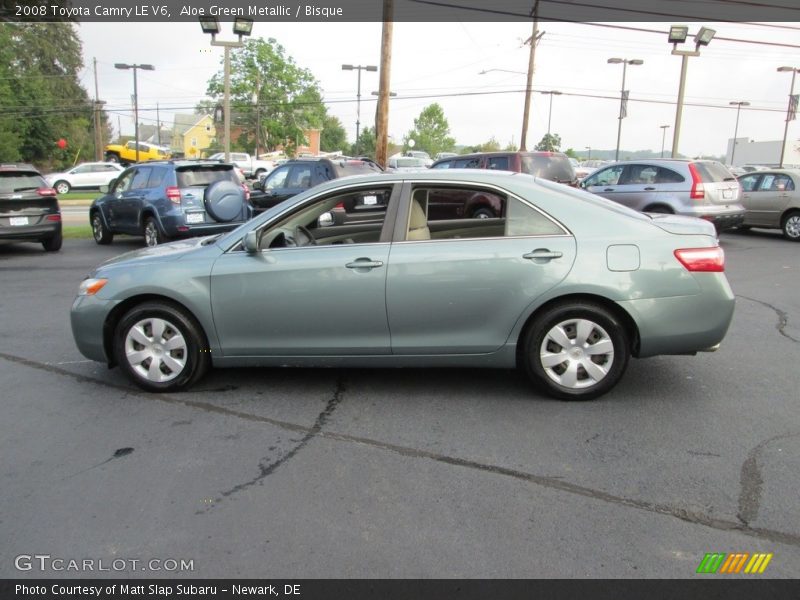 Aloe Green Metallic / Bisque 2008 Toyota Camry LE V6