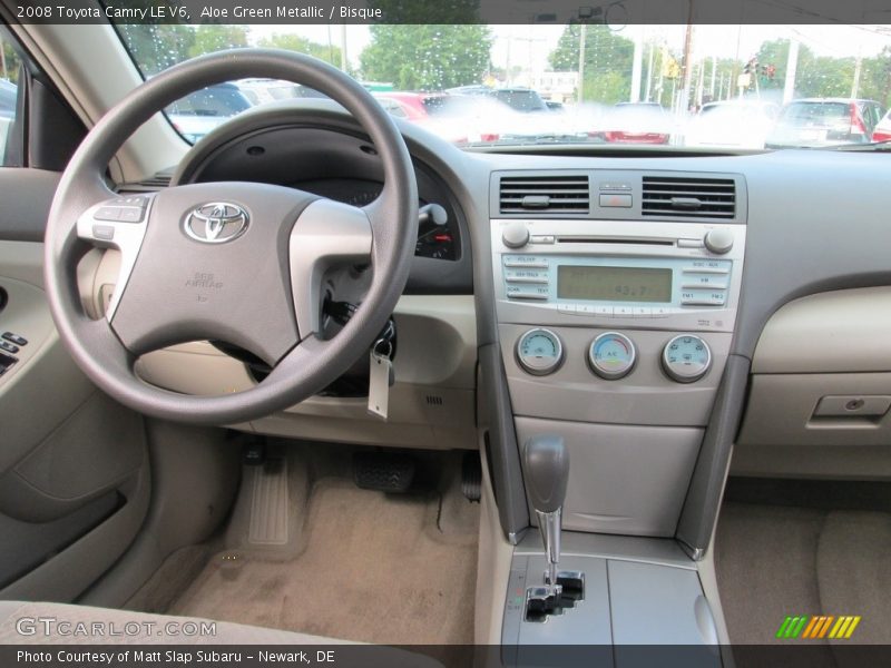 Aloe Green Metallic / Bisque 2008 Toyota Camry LE V6
