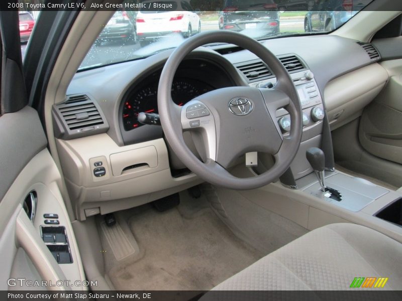 Aloe Green Metallic / Bisque 2008 Toyota Camry LE V6