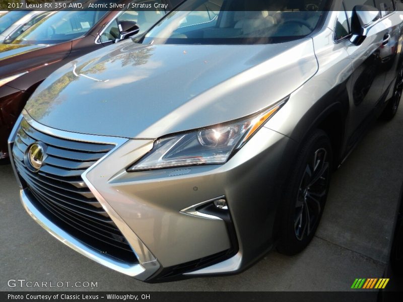 Atomic Silver / Stratus Gray 2017 Lexus RX 350 AWD