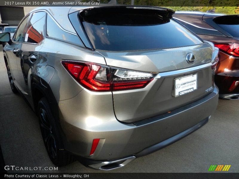 Atomic Silver / Stratus Gray 2017 Lexus RX 350 AWD
