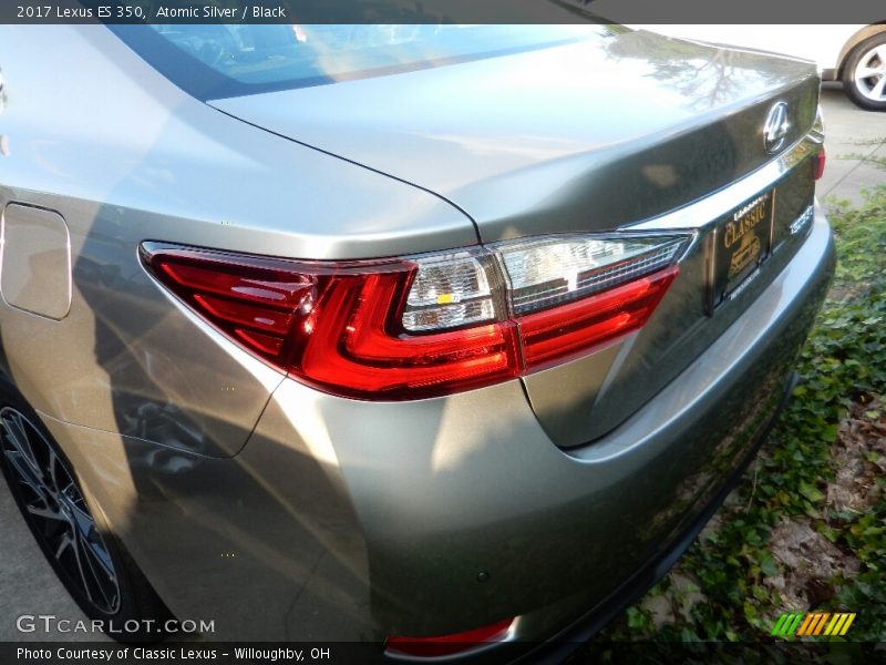 Atomic Silver / Black 2017 Lexus ES 350