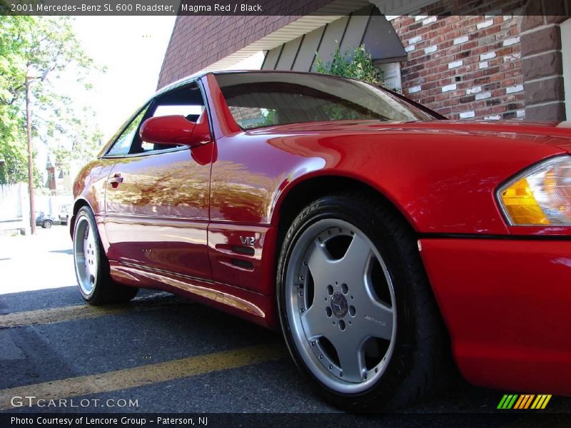 Magma Red / Black 2001 Mercedes-Benz SL 600 Roadster