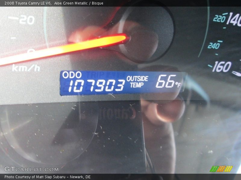 Aloe Green Metallic / Bisque 2008 Toyota Camry LE V6